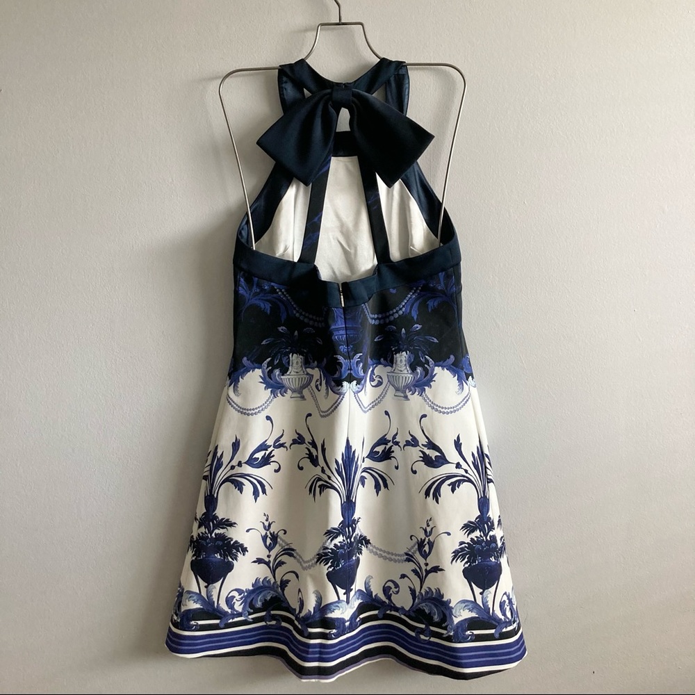 Ted Baker Blue Molliat Shift Dress Halter with Bow... Absolutely stunning! - Picture 4 of 10